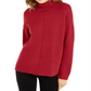 Alfani Women's Ribbed Long Sleeve Turtle Neck Sweater Red Size X-Large