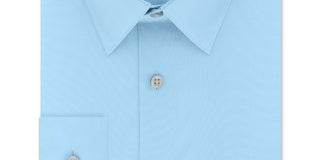 Calvin Klein Men's Classic Regular Fit Stretch Flex Collar Solid Dress Shirt Blue Size 17.5X34-35