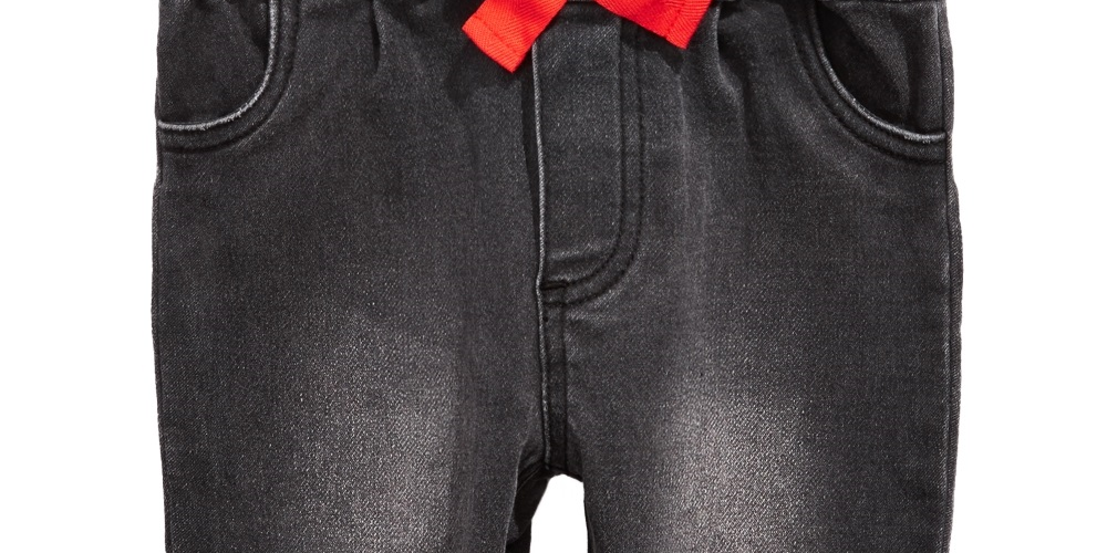 First Impressions Baby Girls Bow Jeans Black Size 18 Months