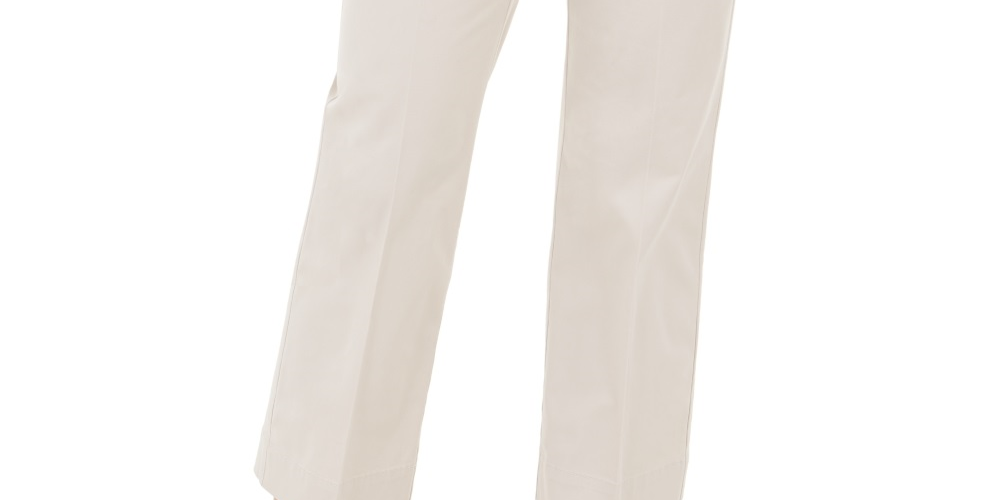 Charter Club Women's Cropped Straight Leg Pants  Beige Size 8
