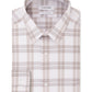 Calvin Klein Men's Logo Slim Fit Stretch Collar Dress Shirt Beige Size 14.5X32X33
