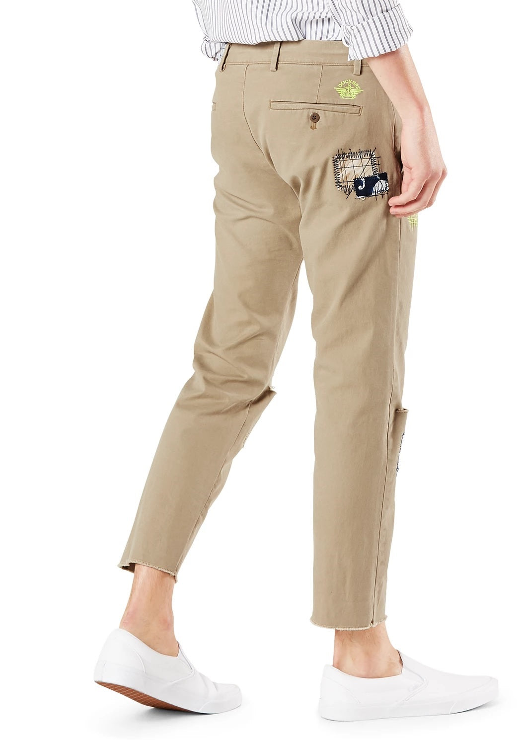 Dockers Men's Slim Fit Smart 360 Flex Stretch Chinos Beige Size 38X29