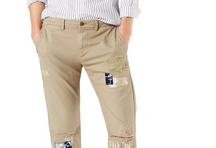 Dockers Men's Slim Fit Smart 360 Flex Stretch Chinos Beige Size 38X30