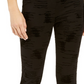 Alfani Women's Velvet Flocked High Waist Skinny Pants Black Size 8