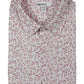 Bar III Men's Knit Printed Button Down Shirt White Burgundy Size 16-16/5-