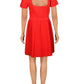 Parker Women's Hamilton Open Back Knit Cocktail Dress Red Size Large