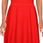 Parker Women's Hamilton Open Back Knit Cocktail Dress Red Size Large