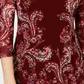 Charter Club Women's Floral Print Mesh Top Red Size Petite Small