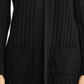 Alfani Women's Ribbed Cardigan Black Size Petite S