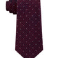 Michael Kors Men's Dotted Glen Check Silk Tie Red Size Regular