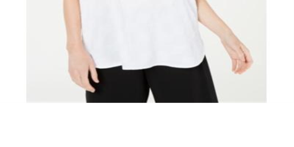 Alfani Women's Textured V Neck Top White Size L