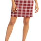 Charter Club Women's Plaid Sheath Dress Cranberry Size -Petite L