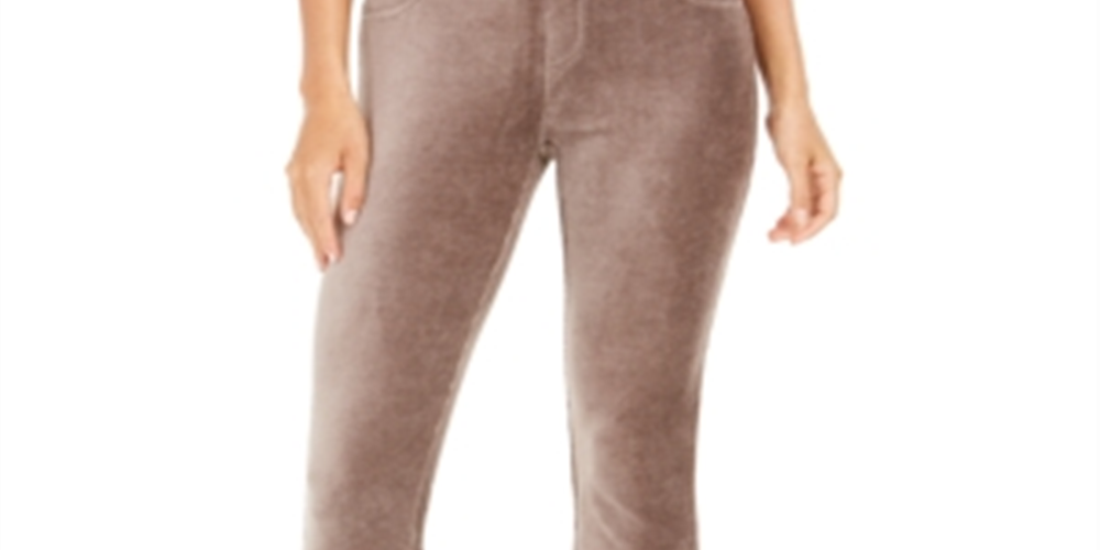 Style & Co Women's Skinny Corduroy Pants Brown Size 2 Extra Large