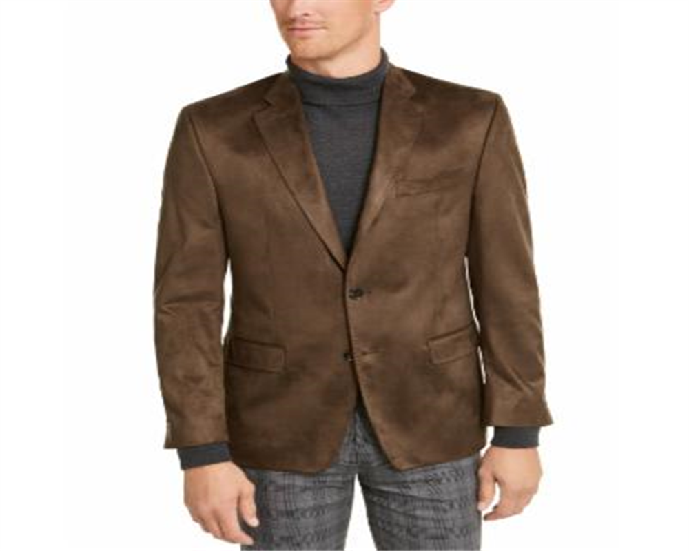 Ralph Lauren Men's Classic Fit Faux Suede Sport Coat Green Size 46R