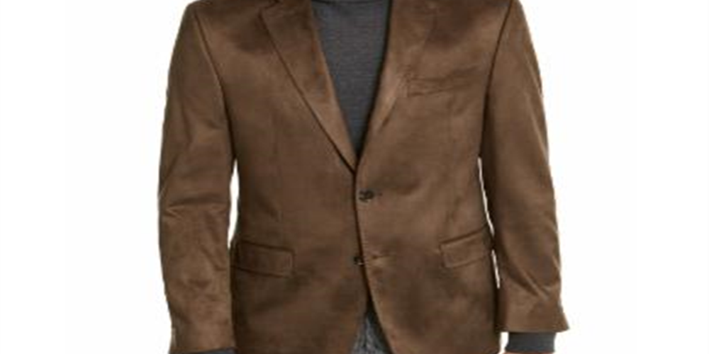 Ralph Lauren Men's Classic Fit Faux Suede Sport Coat Green Size 46R