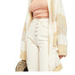 Free People Women's Southport Beach Cardigan Beige Size X-Large