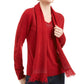 Karen Scott Women's Embellished Scarf Sweater  Medium Red Size XX-Large