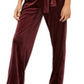 NY Collection Women's Belted Jumpsuit Wine Size -Petite XS