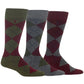 Polo Ralph Lauren Men's Socks Dress Argyle Crew 3 Pack Socks Green Size Regular