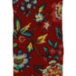 Bar III Men's Crown Paisley Lightweight Pocket Square Red Size Regular