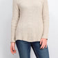 Style & Co Women's Scalloped Hem Ribbed Knit Sweater Beige Size XX-Large
