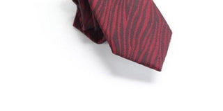 INC  International Concepts Men's Red Patterned Slim Neck Tie Red Size Regular