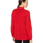 Ralph Lauren Women's Georgette Tie-Neck Top Clothing Red Size Medium