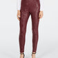 INC International Concepts Women's Snake-Print Skinny Pants Red Size 2