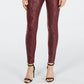 INC International Concepts Women's Snake-Print Skinny Pants Red Size 2