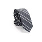 INC Men's Black Striped Skinny Neck Tie Gray Size Regular