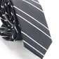 INC Men's Black Striped Skinny Neck Tie Gray Size Regular