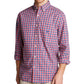 Nautica Men's Plaid Collar Button Down Casual Shirt -Red Size Medium