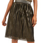 INC International Concepts Women's Textured Shimmering Patterned Knee Length a Line Evening Skirt Yellow Size XX-Large