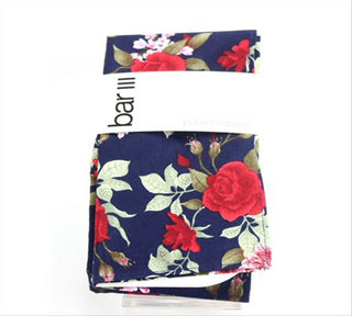 Bar III Men's Floral Printed Accessory Pocket Square Blue Size Regular