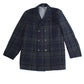 Lauren Ralph Lauren  Men's Coat Plaid Double Breasted Blue Size 52