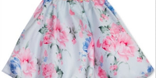 Rare Editions Little Girl's Printed Mikado Bubble Dress Green Size 5