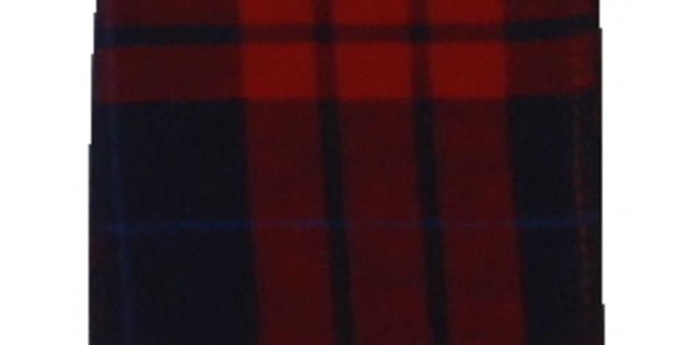 Bar III Men's Clove Plaid Lightweight Pocket Square Red One Size