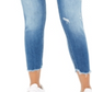 Flying Monkey Women's Cropped Distressed Skinny Jeans Blue Size 25