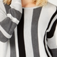 INC International Concepts Women's Colorblocked Striped Sweter Grey Size Petite X-Large