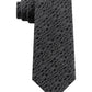 Michael Kors Men's Logo Graphic Slim Neck Tie Black One Size