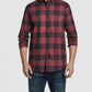 Weatherproof Vintage Men's Plaid Collared Dress Shirt Red Size XXX-Large