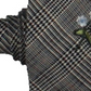 INC International Concepts Men's Houndstooth Floral Neck Tie Gray Size Regular