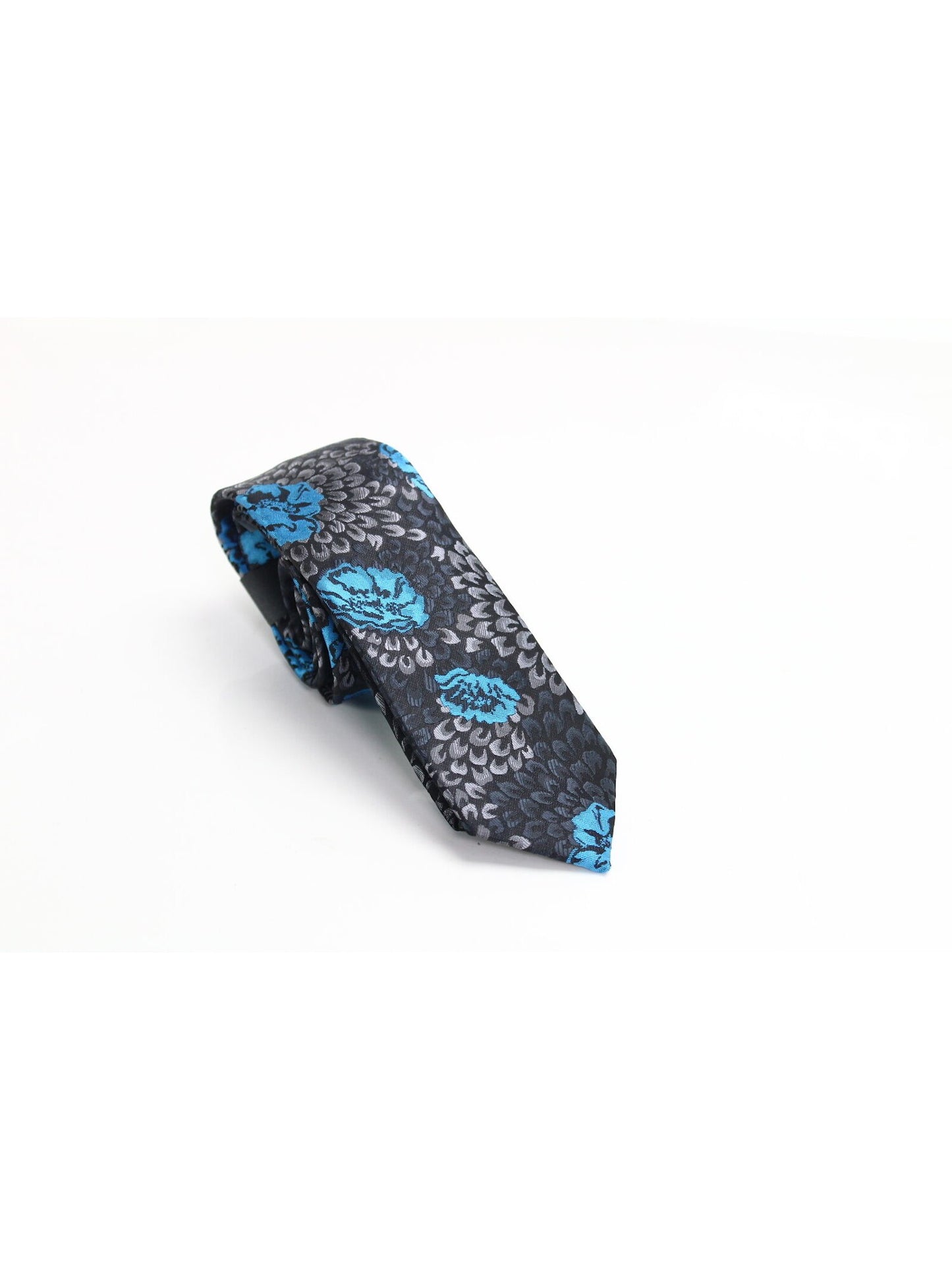 INC International Concepts Men's Floral Slim Neck Tie Blue Size Regular