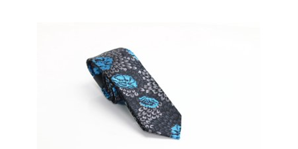 INC International Concepts Men's Floral Slim Neck Tie Blue Size Regular