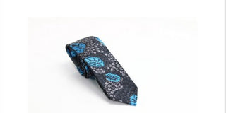 INC International Concepts Men's Floral Slim Neck Tie Blue Size Regular