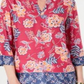 Charter Club Women's Double Floral Printed Tunic Pink Floral Size Petite S