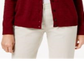 Karen Scott Women's Button Down Cardigan Red Size X-Small