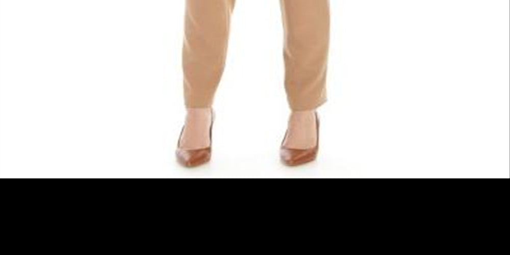 Anne Klein Women's Zippered Pants Brown Size 4