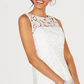 Adrianna Papell Women's Illusion Lace Sheath Dress White Size 6