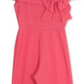 Rare Editions Big Girl's Cold Shoulder Bow Jumpsuit Pink Size 10